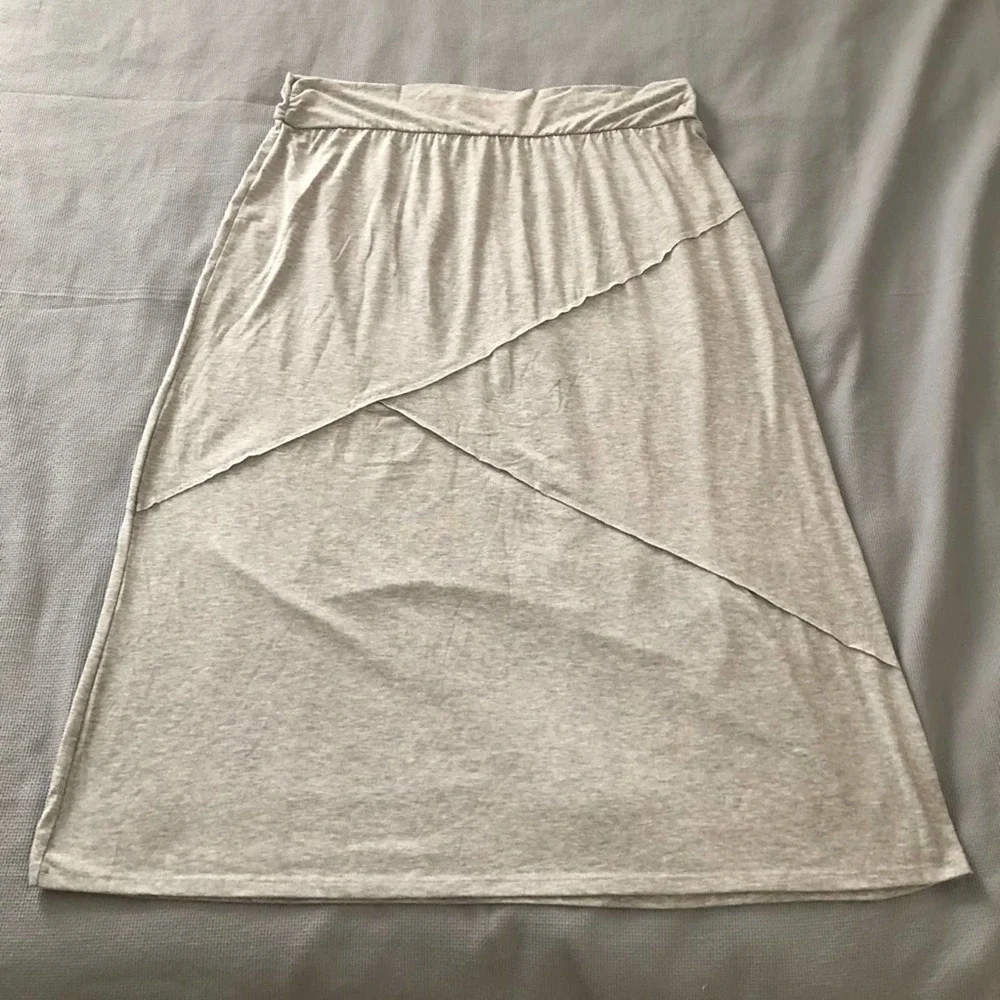 Style & Co. Heather Grey Maxi Skirt Size 3XL Plus Size Soft Knit Long Skirt